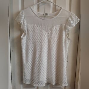 Elegant White Lace Blouse